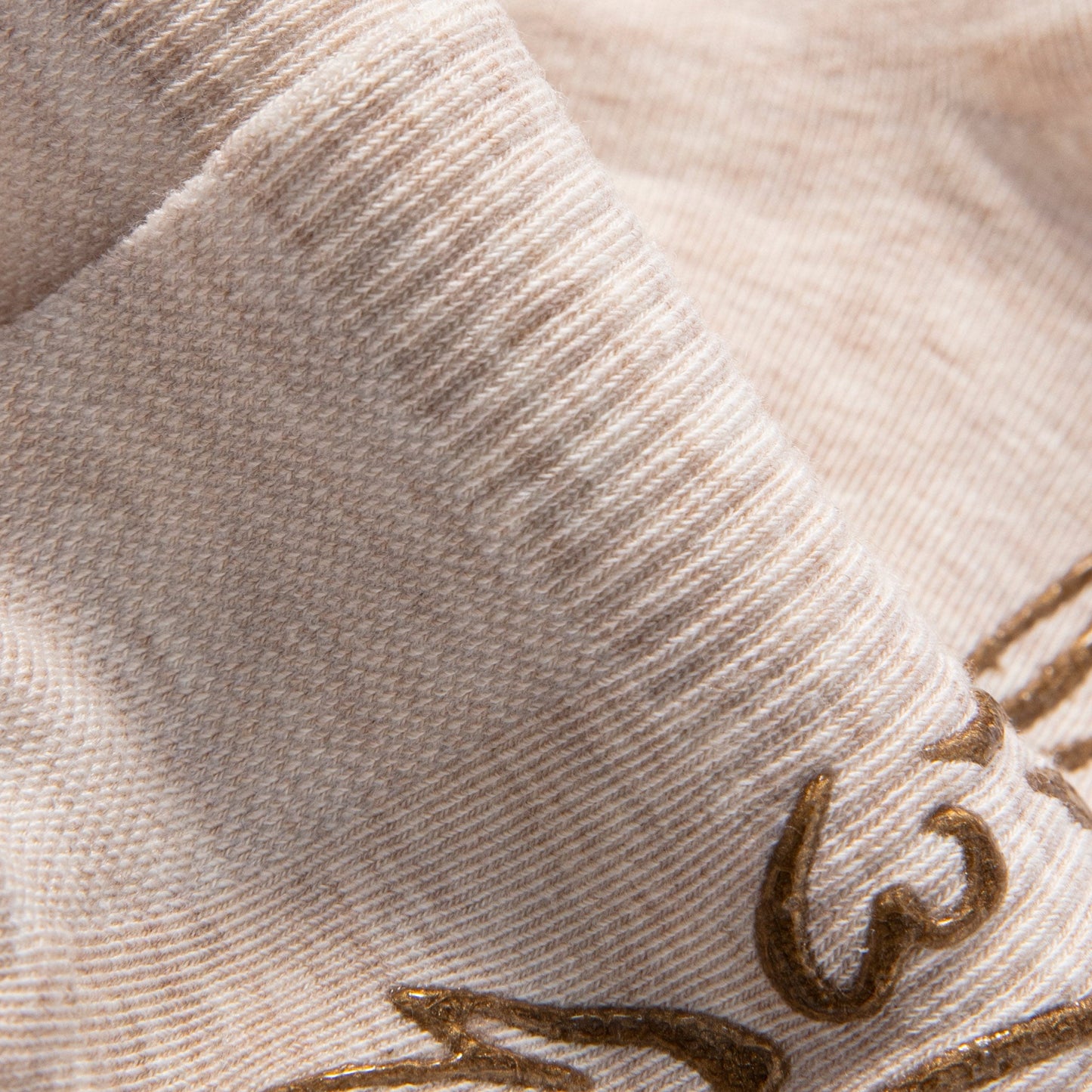 Serene Socks- Adult Organic Cotton Non-Slip Socks- 4 Seasons- Beige- 2 Pairs