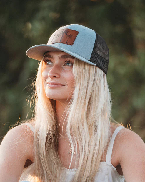 K'lani Trucker Hat - 3 Palms Grey