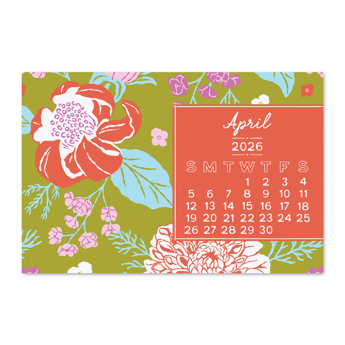 Blooms 2026 Calendar - 4x6