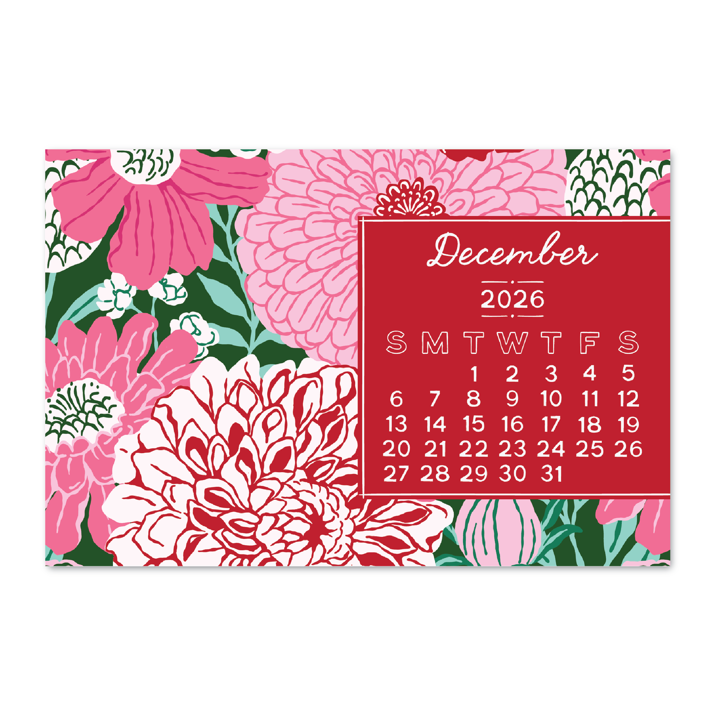 Blooms 2026 Calendar - 4x6