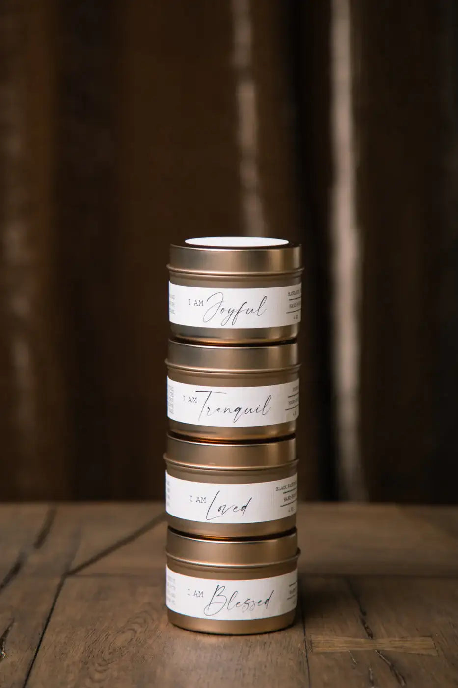I AM Joyful 8 oz Concrete Candle
