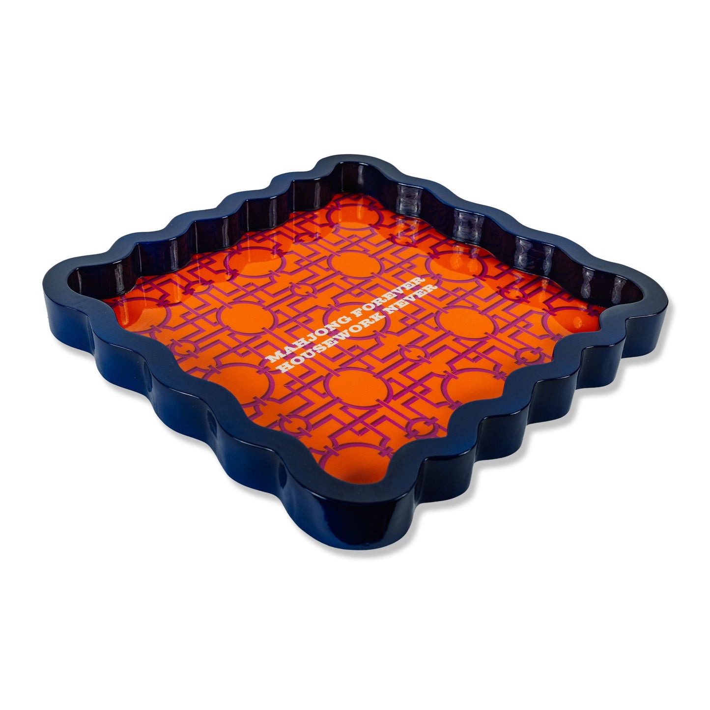 Mahjong Large Lacquer Tray
