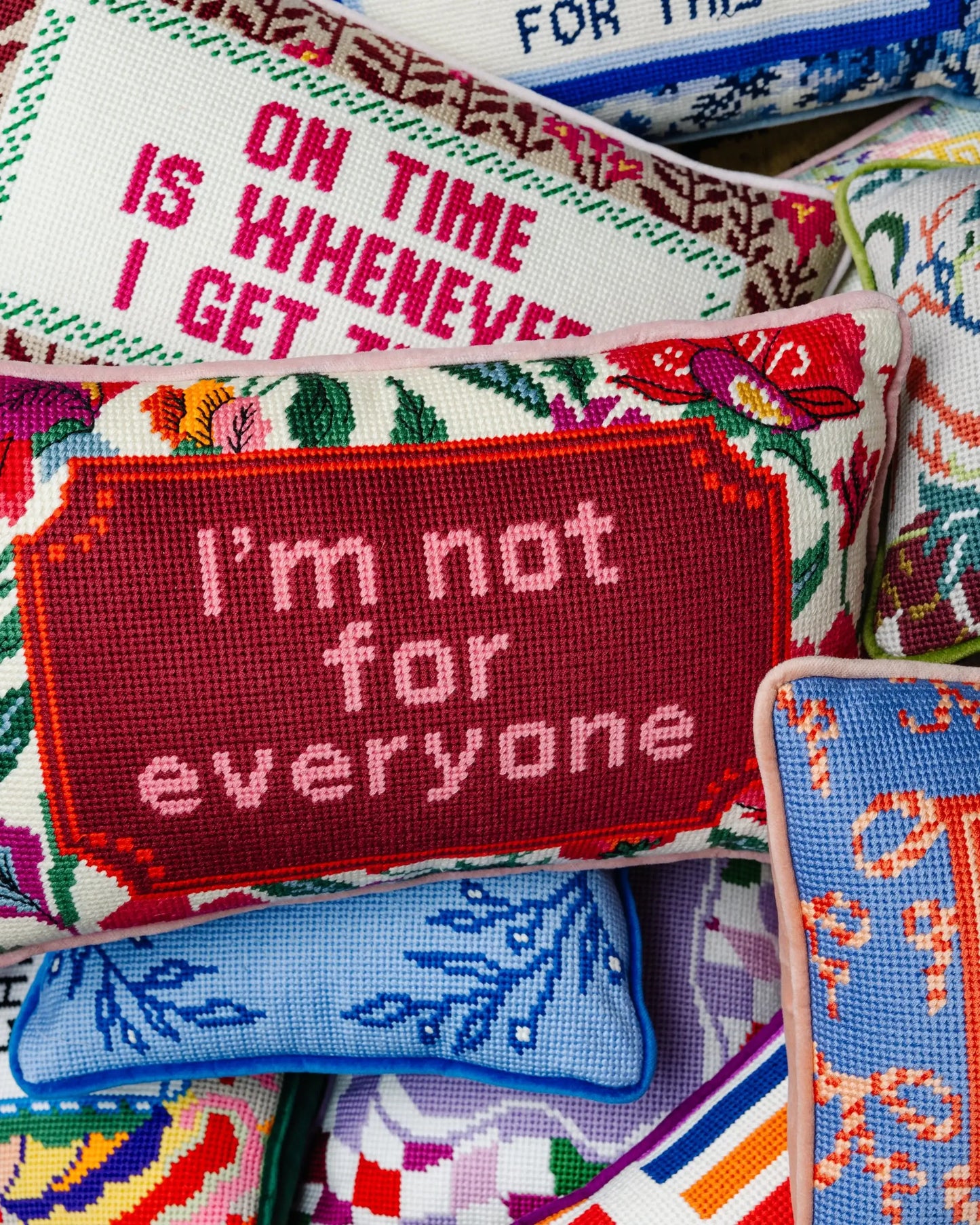Not For Everyone Needlepoint Pillow