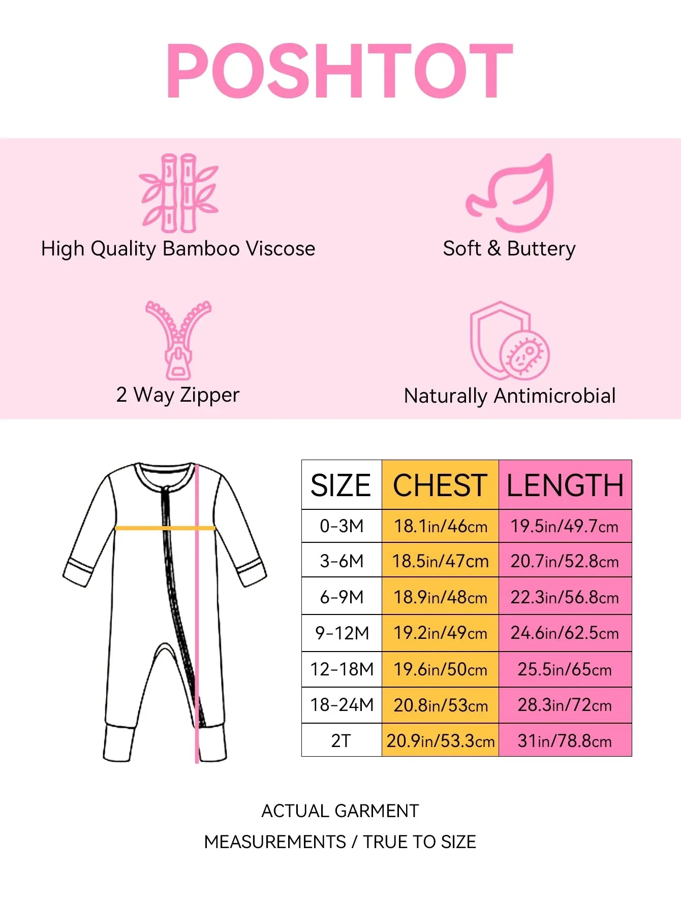 PoshTOT Sanrio Hello Kitty Milk Bamboo Baby Convertible Zippy Romper