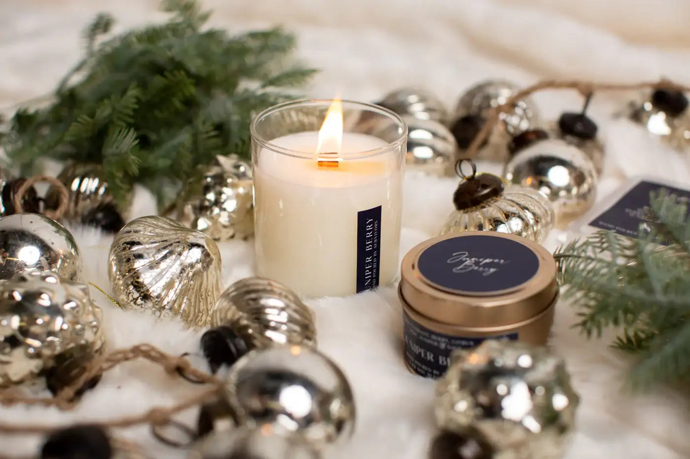 Juniper Berry Wooden Wick Candle