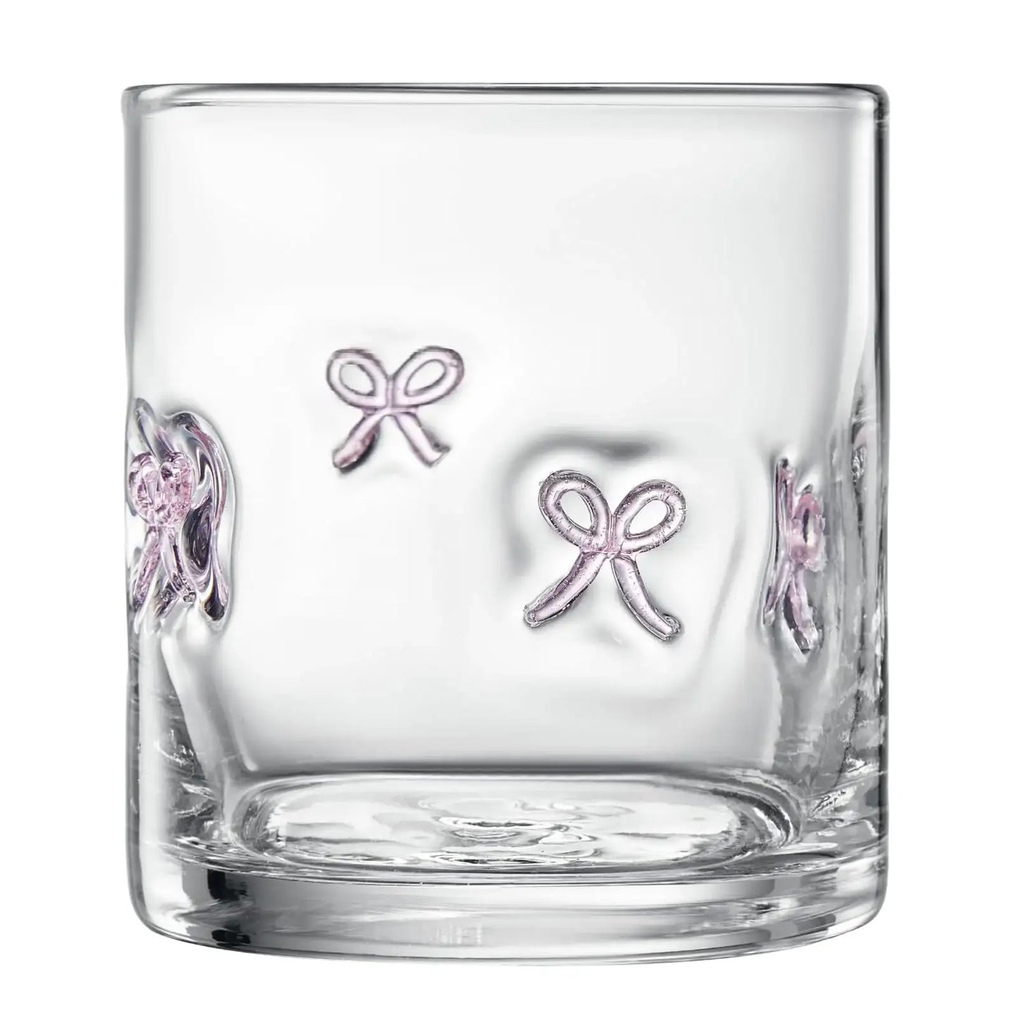 Khen Bowtie Tumblers Set Stylish Break Resistant Acrylic Drinkware - Set of 2 Pink