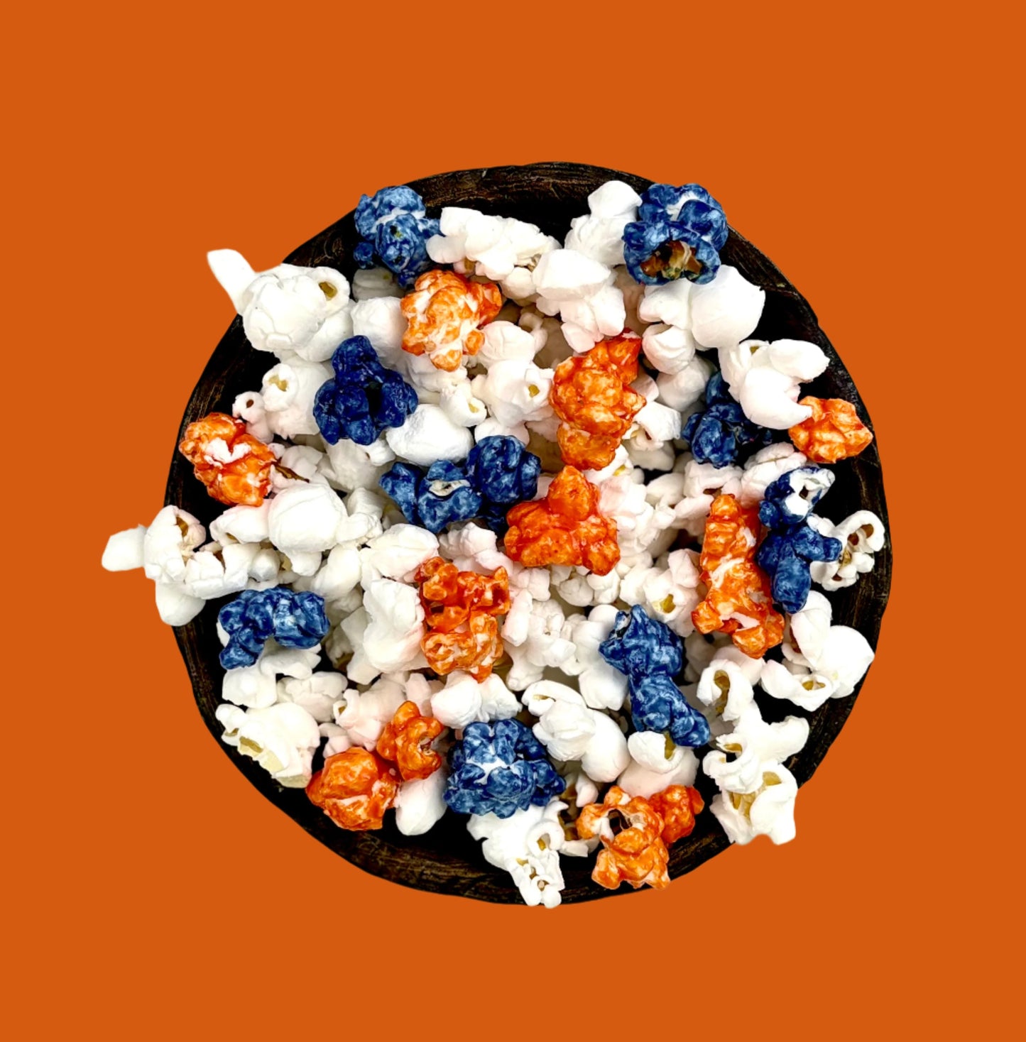 Dark Blue and Orange Team π π βΎοΈ π β½οΈ Gourmet Popcorn