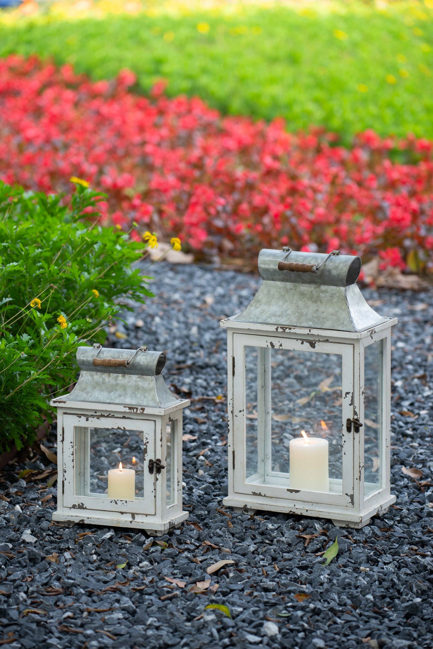 Wooden Candle Lantern Decorative, Hurricane Lantern Holder Decor for Indoor Outdoor, Home Garden Wedding