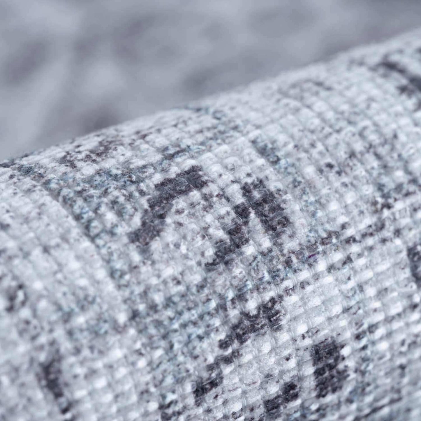 Barny Gray Denim Washable Rug - Clearance
