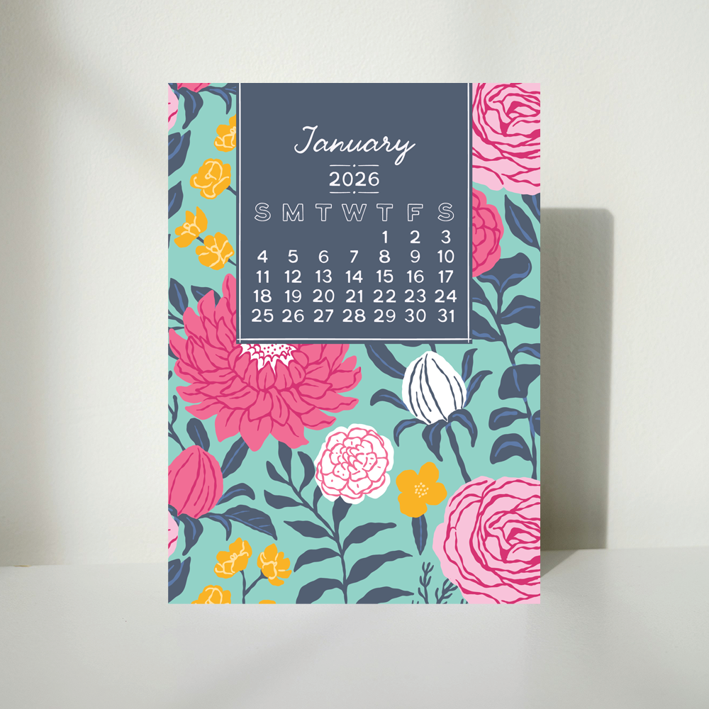 Blooms 2026 Calendar - 5x7