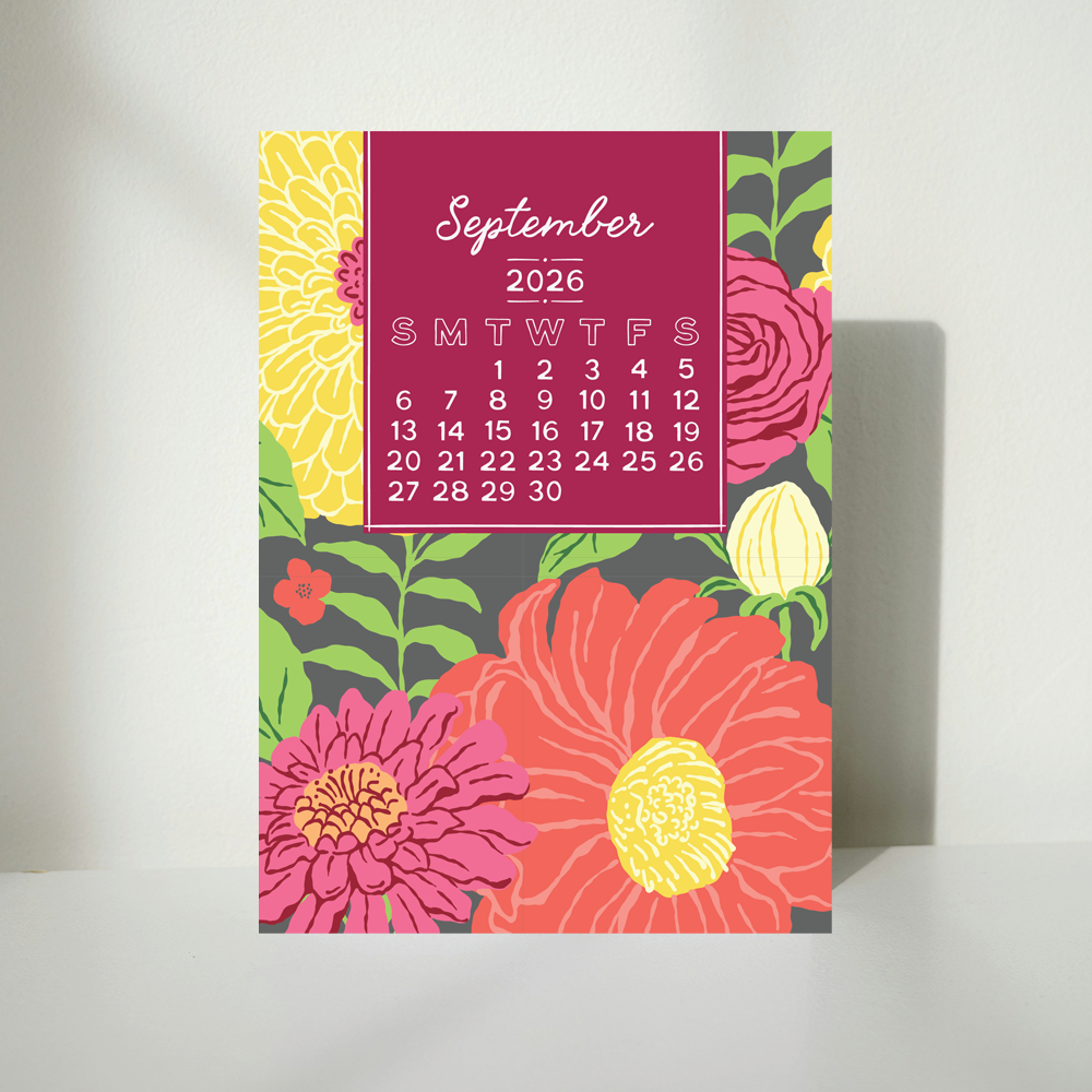 Blooms 2026 Calendar - 5x7