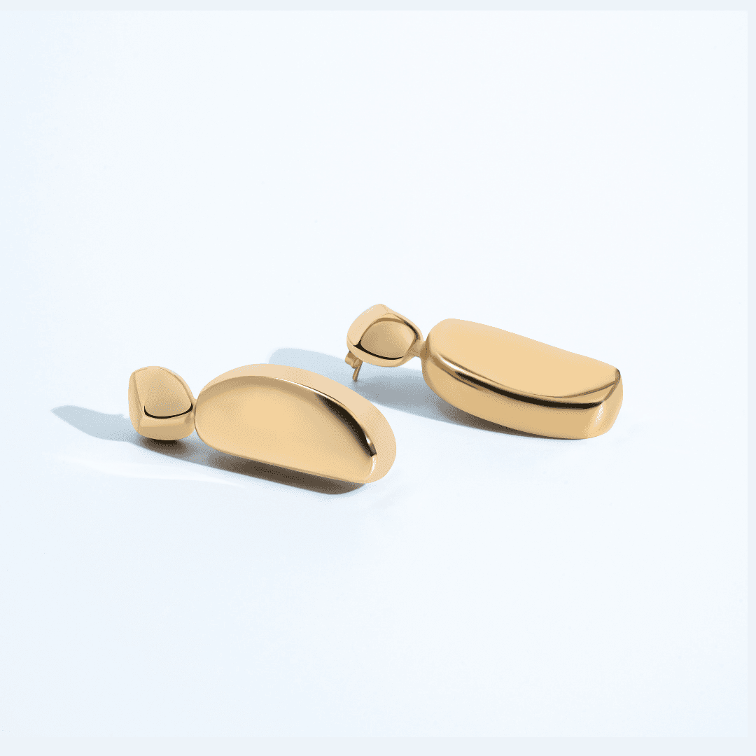 Chloe Bold Sculptural Drop Earrings