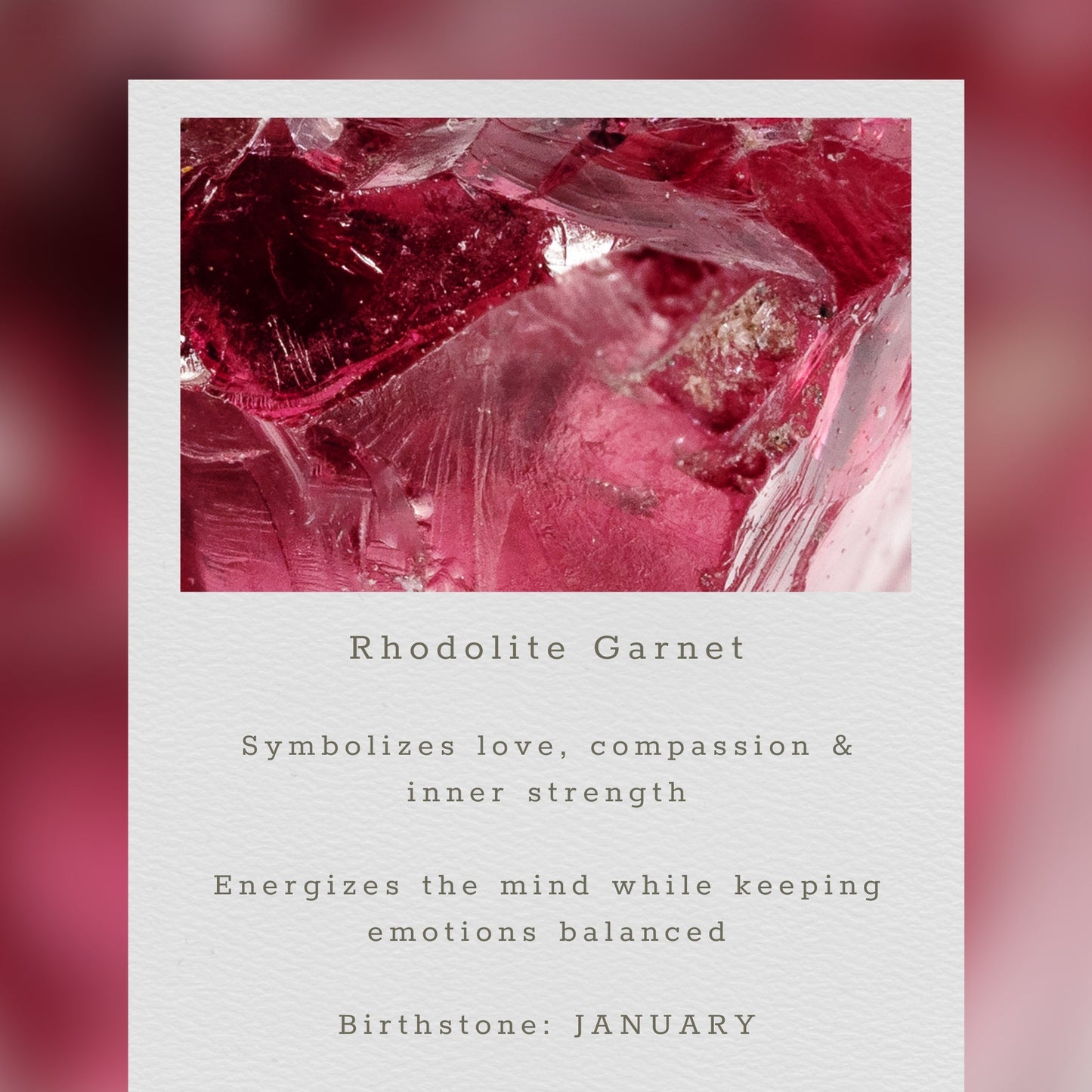 Rhodolite Garnet Cluster Necklace