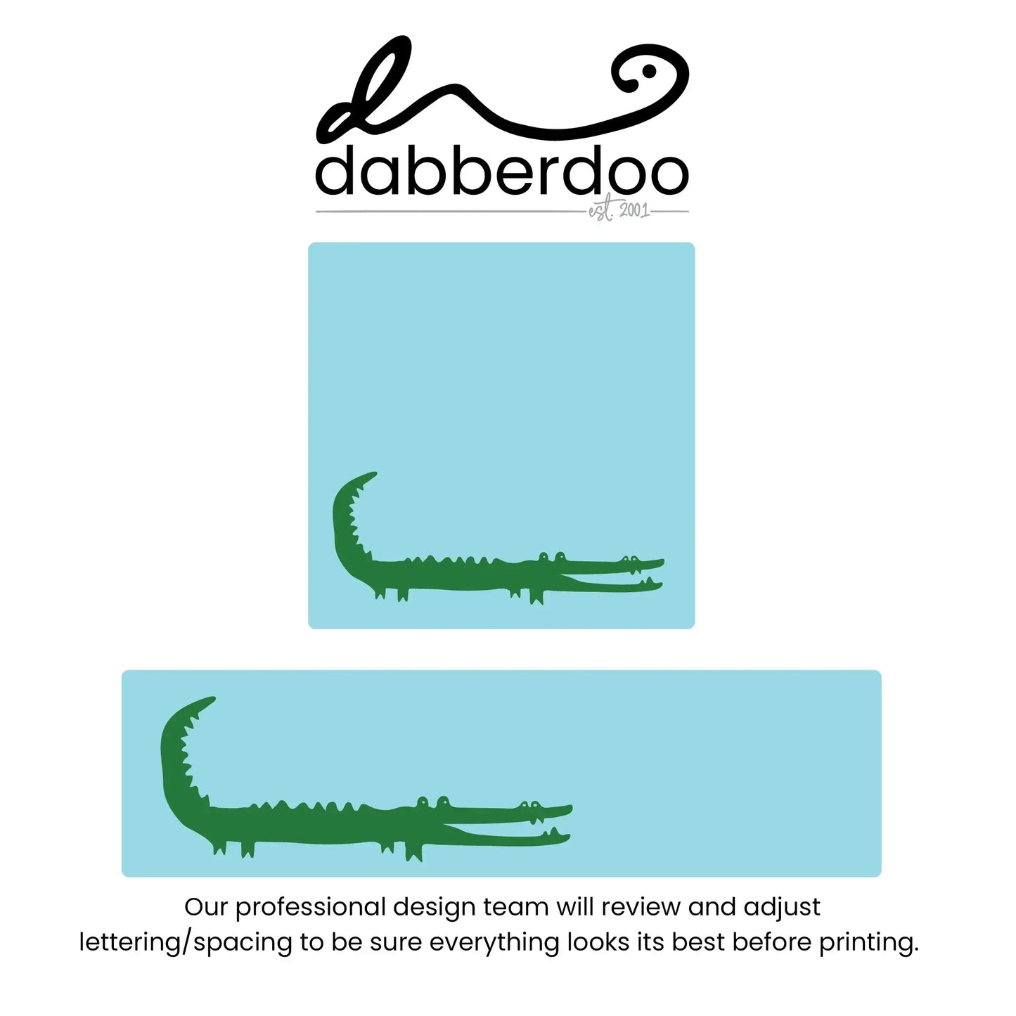 Green Gator ID Labels
