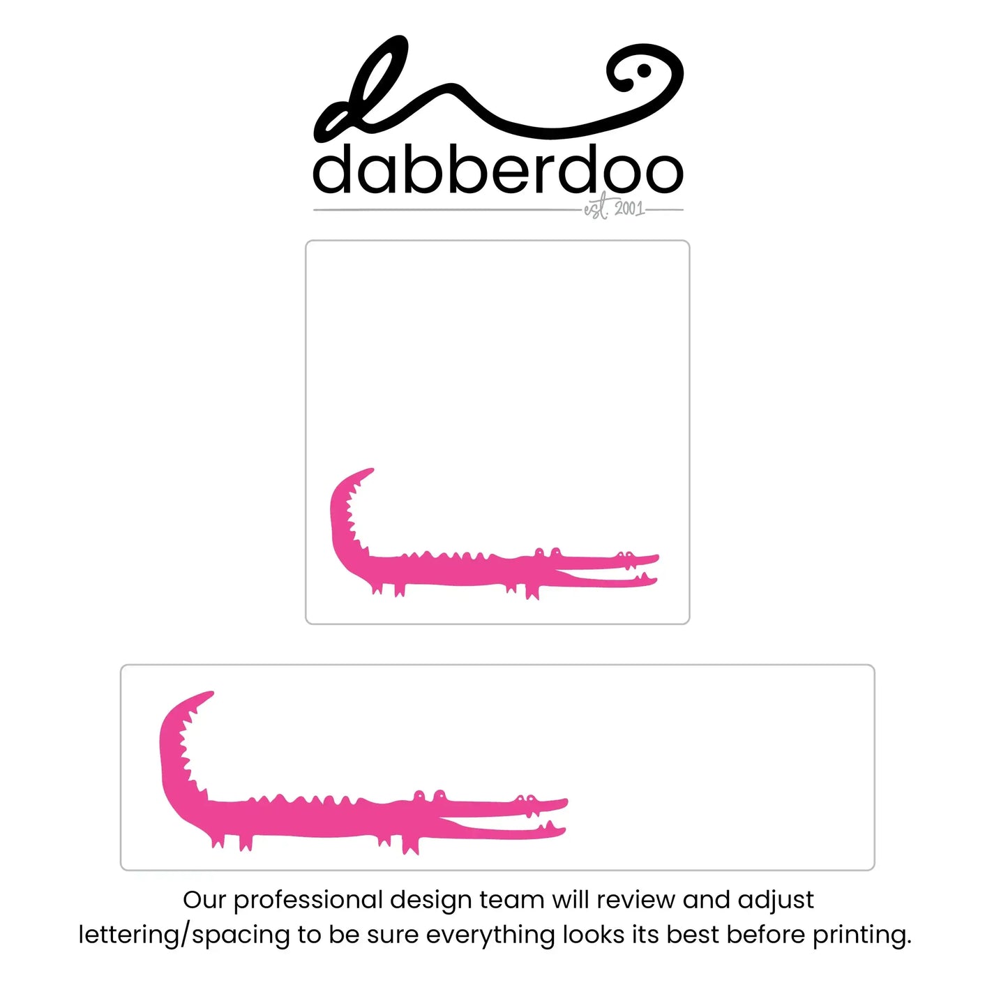 Hot Pink Gator ID Labels