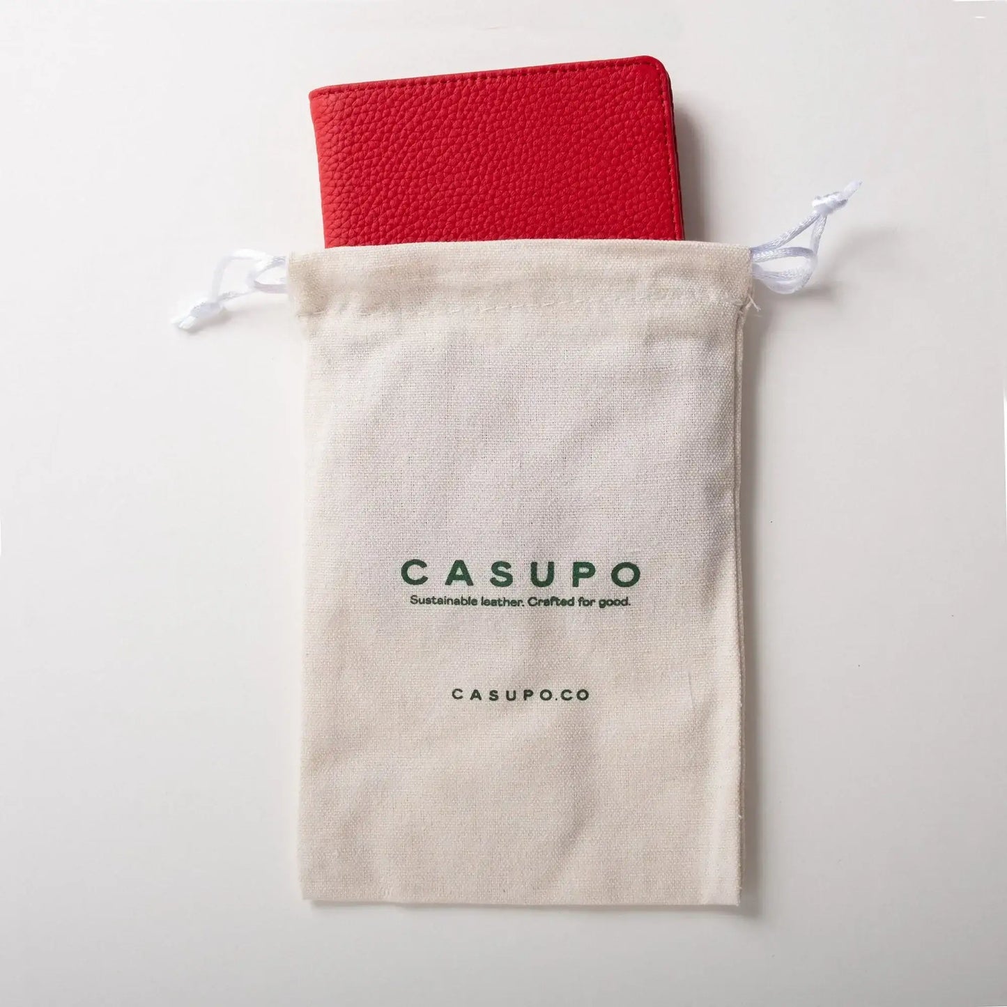 Leather Passport Wallet with RFID - Green