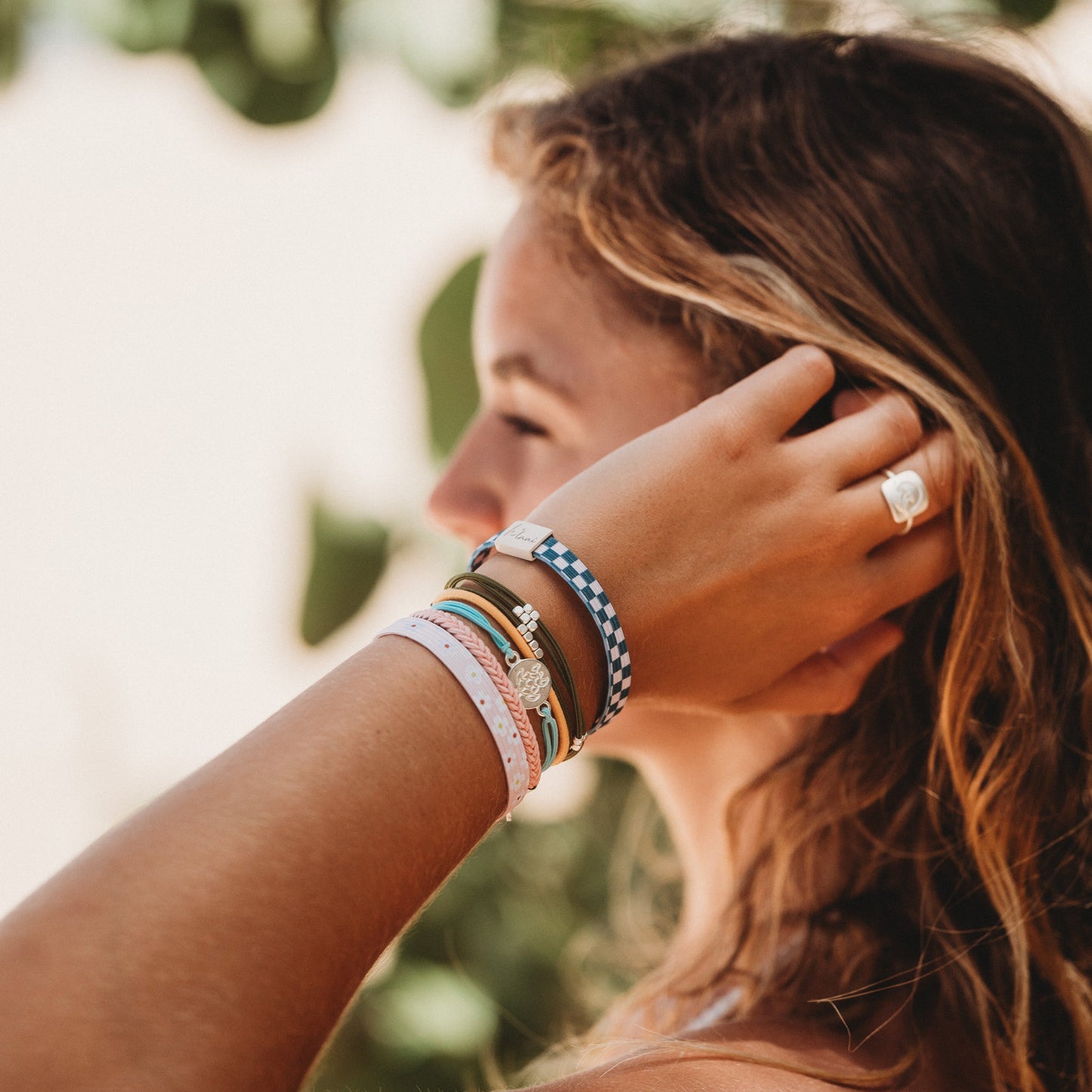 "Passion" Colorful Patterned Hair + Wrist Band
