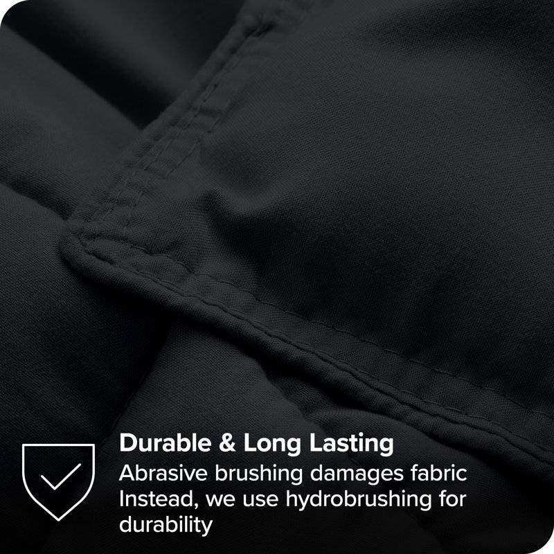 Twin/Twin XL Super Soft Lightweight Down Alternative Comforter Set in Black