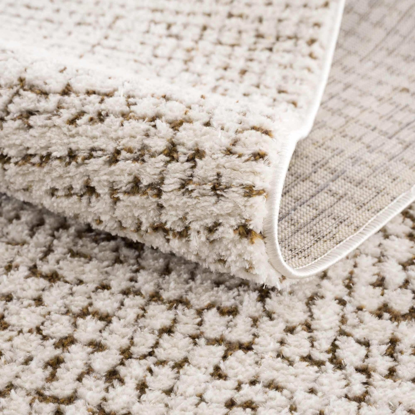 Keita Cream & Brown Area Rug