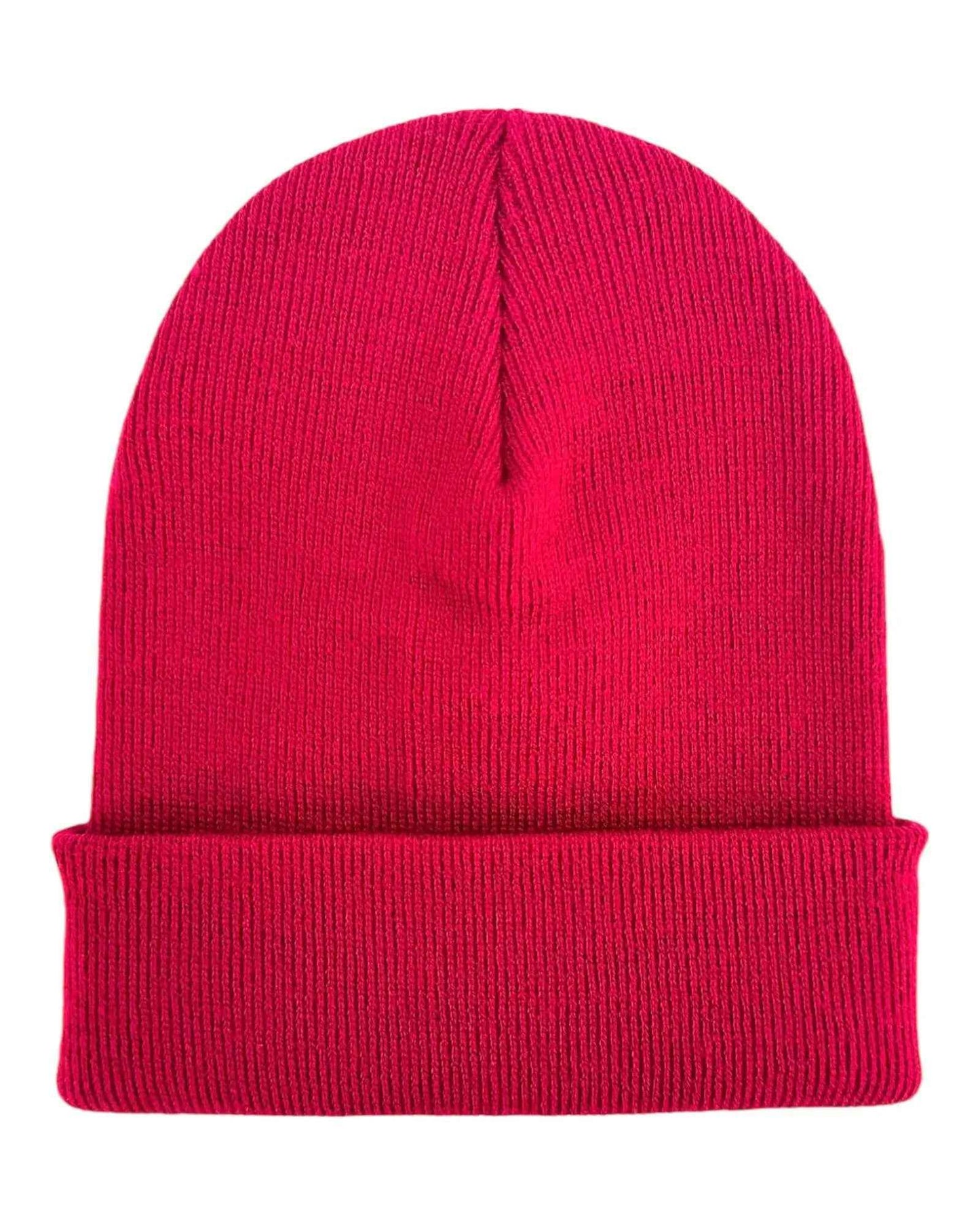 HAAKWEAR Traditional Burnt Maroon Beanie | Classic Cuffed Knit Hat | Made in USA