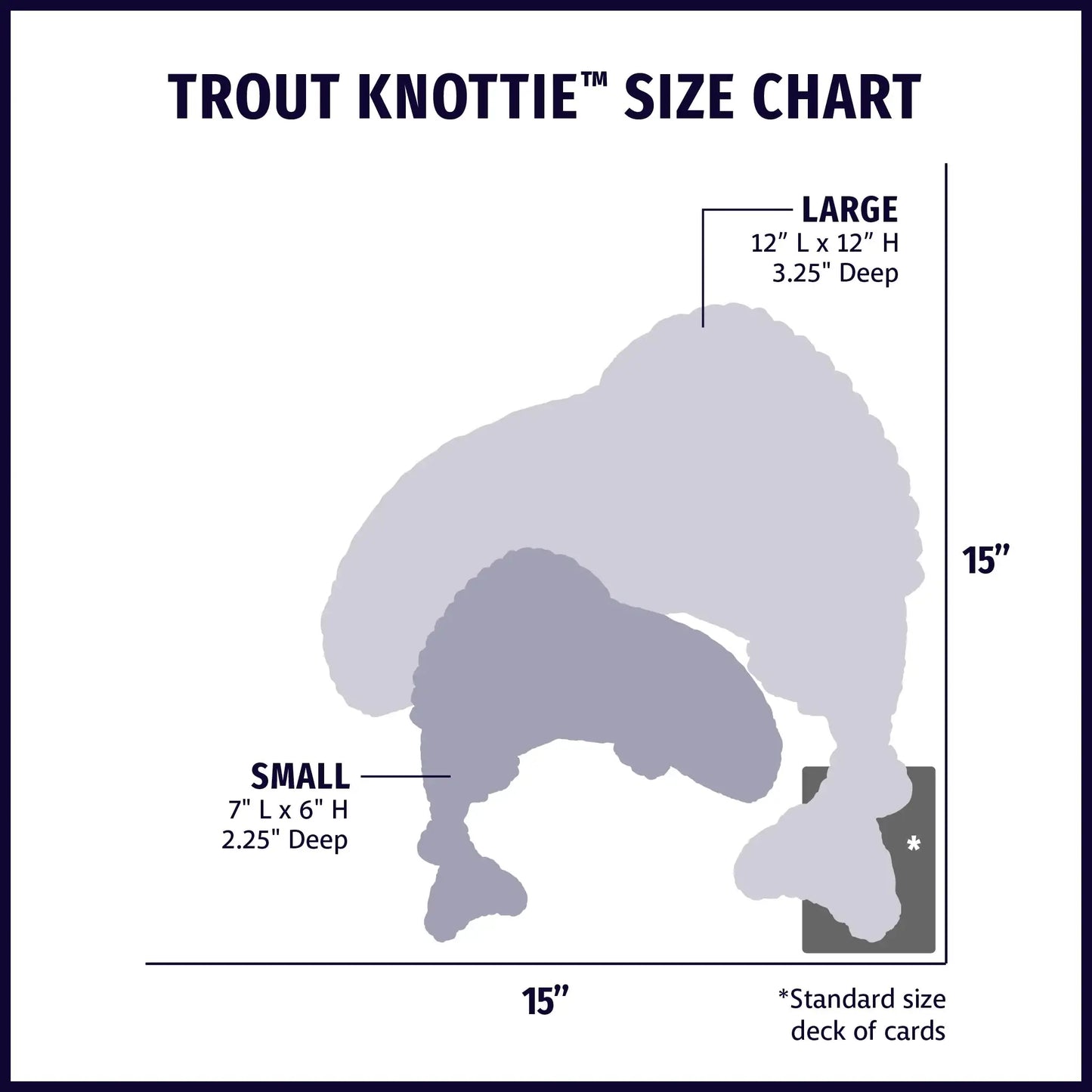 Rauccous Rainbow Trout Knottie® Plush Dog Toy