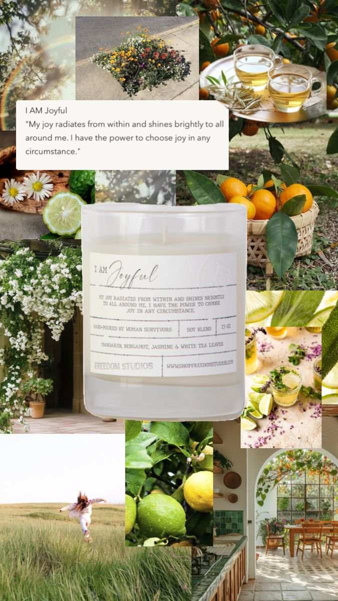 I AM Joyful 7.5 oz Candle