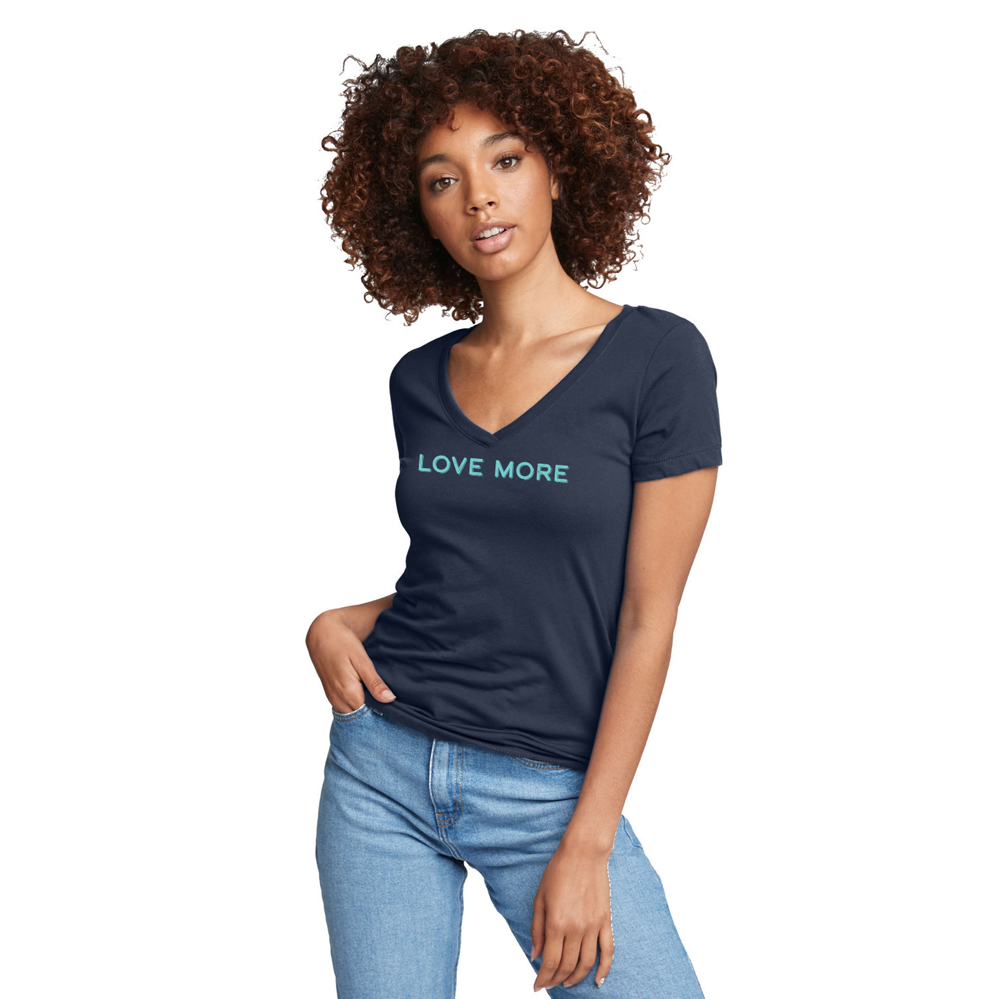 Love More Indigo T-Shirt - 032
