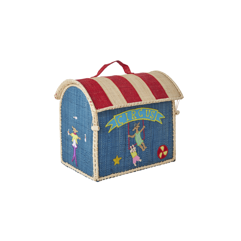 Raffia Kids Bag with Circus Theme