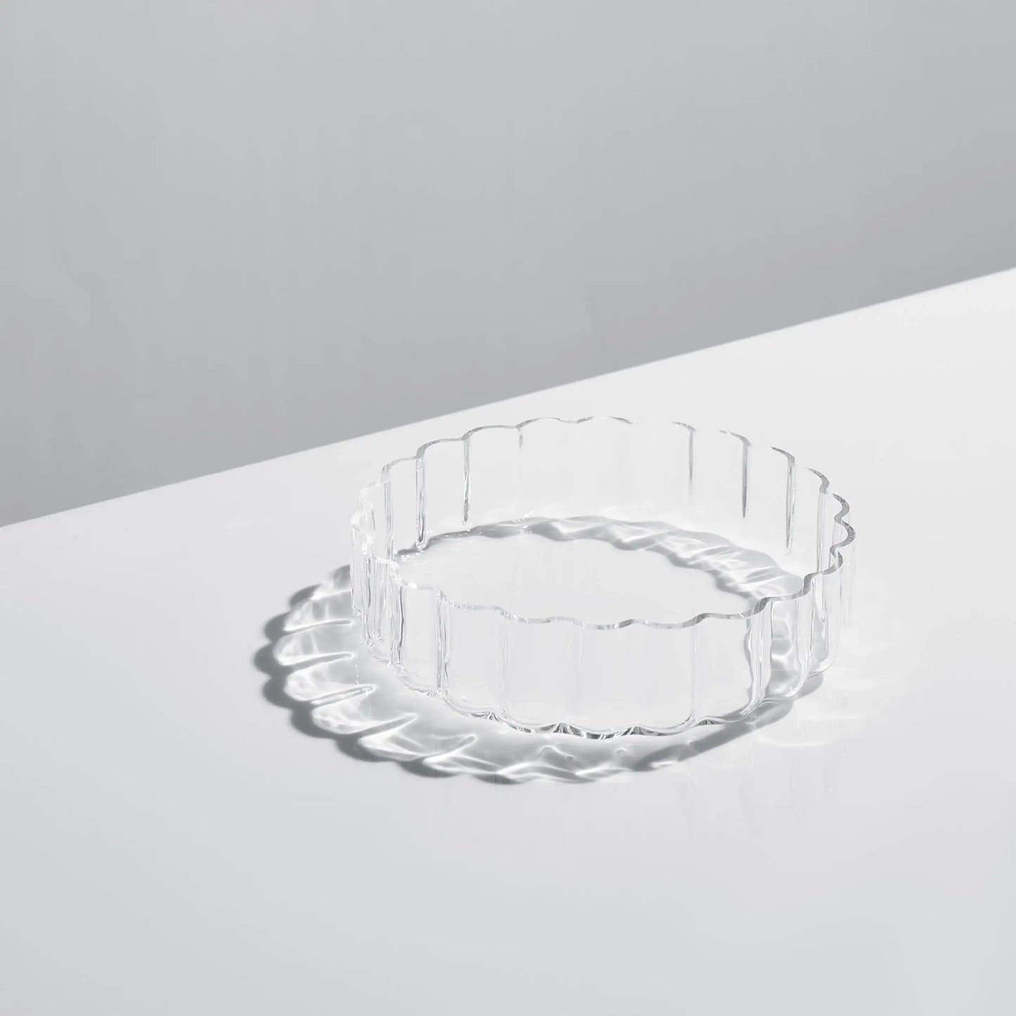 Flower Plate Glassware, Set of 2