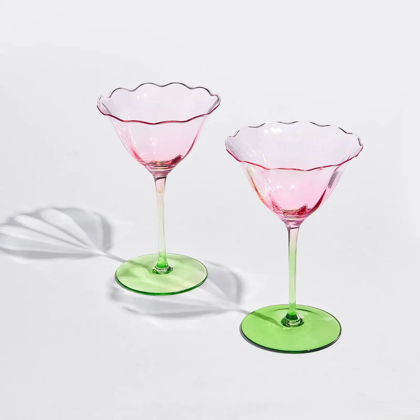 Fiore Champagne Coupe Cocktail Glassware, Set of 2