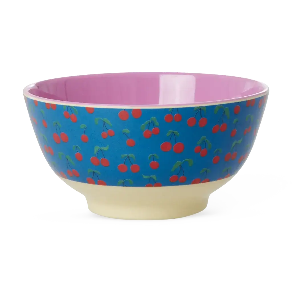 Medium Melamine Bowl - Cherry Love Print - 23.7oz