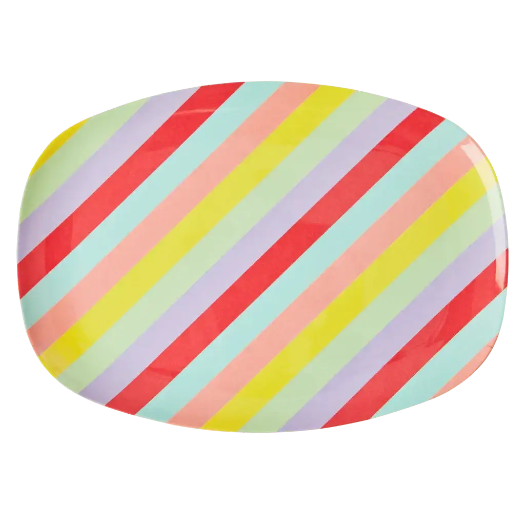 Melamine Rectangular Plate | Summer Rush Print