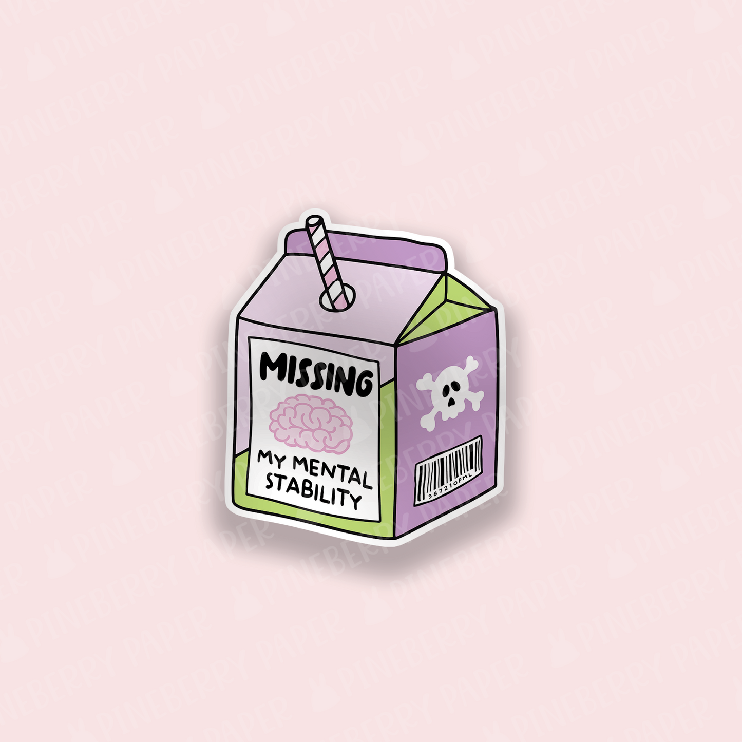 Missing Mental Stability Vinyl Sticker
