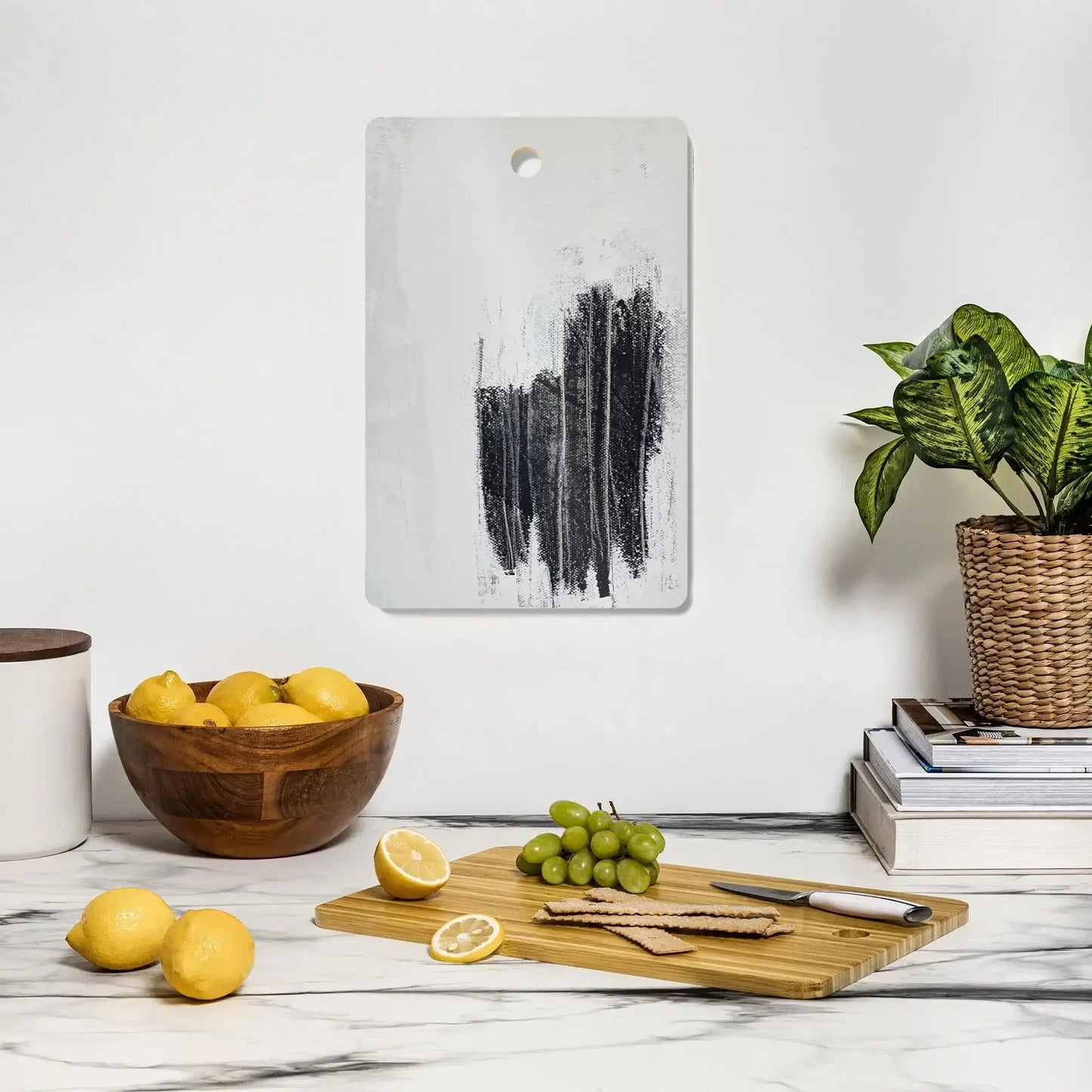 Minimalist Bamboo Cutting Board - Artist Christine Marecki