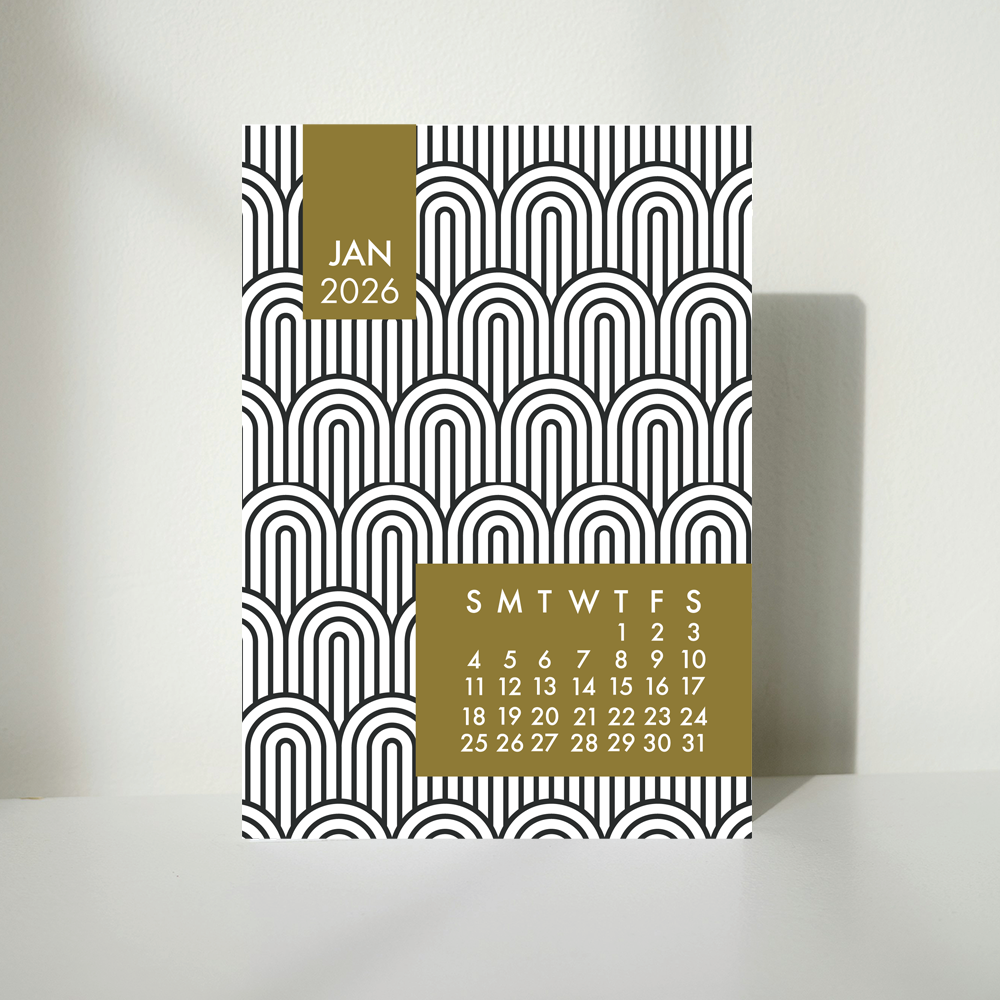 Mod Gold 2026 Calendar