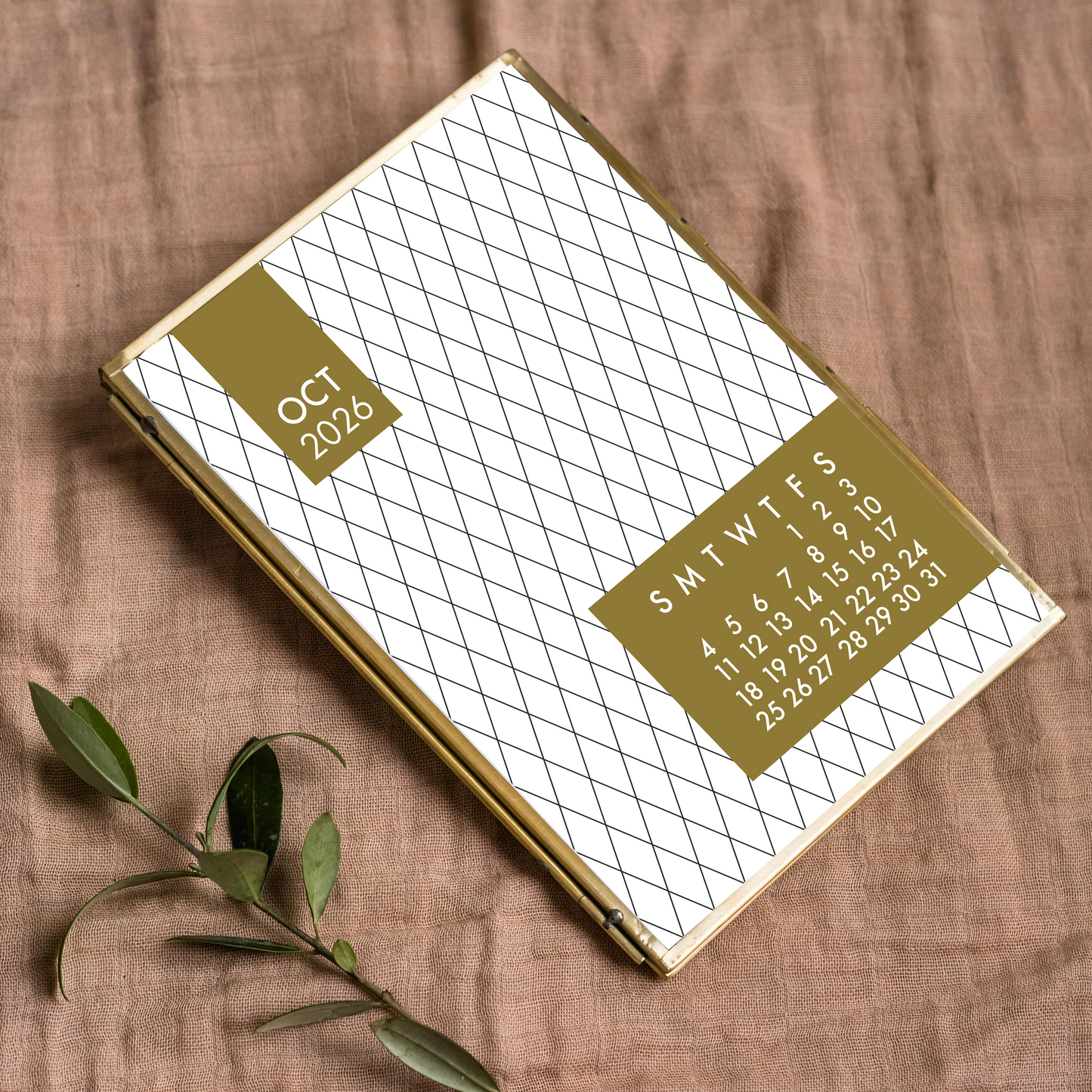 Mod Gold 2026 Calendar