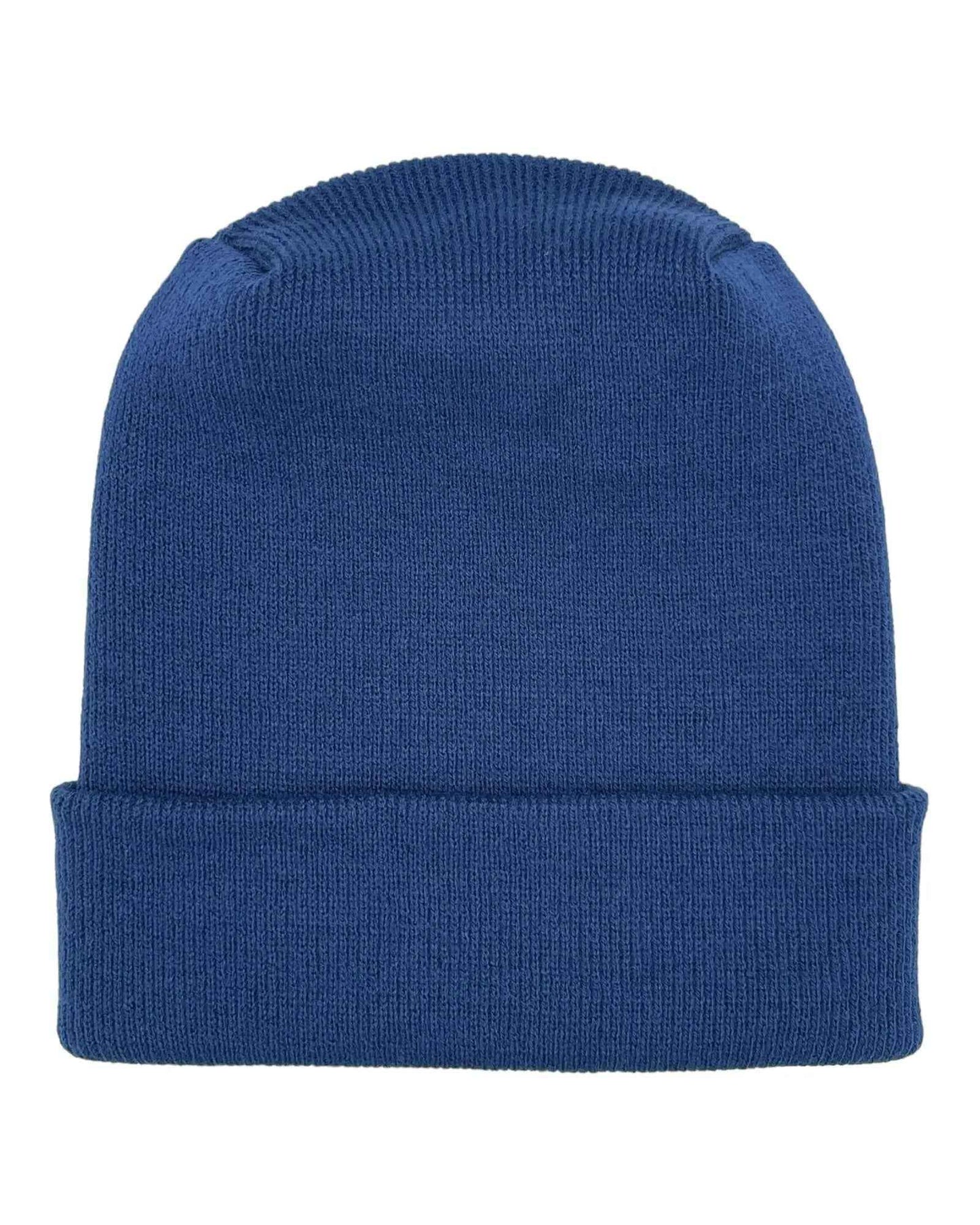 HAAKWEAR H-Stitch Cuffed Beanie - New Designed and Made in USA (Patented Design) - Sapphire Blue