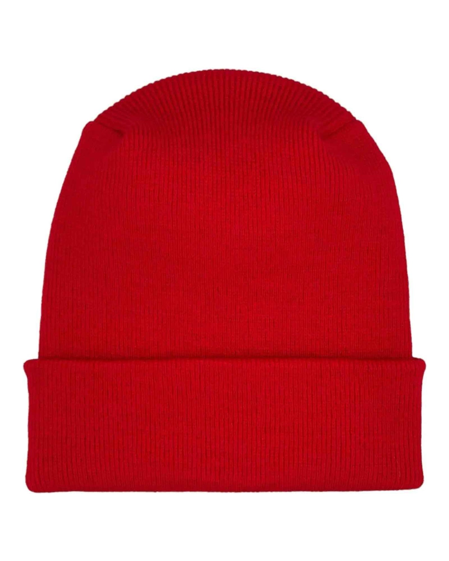 HAAKWEAR H-Stitch Cuffed Beanie - New Designed and Made in USA (Patented Design) - Scarlet Red