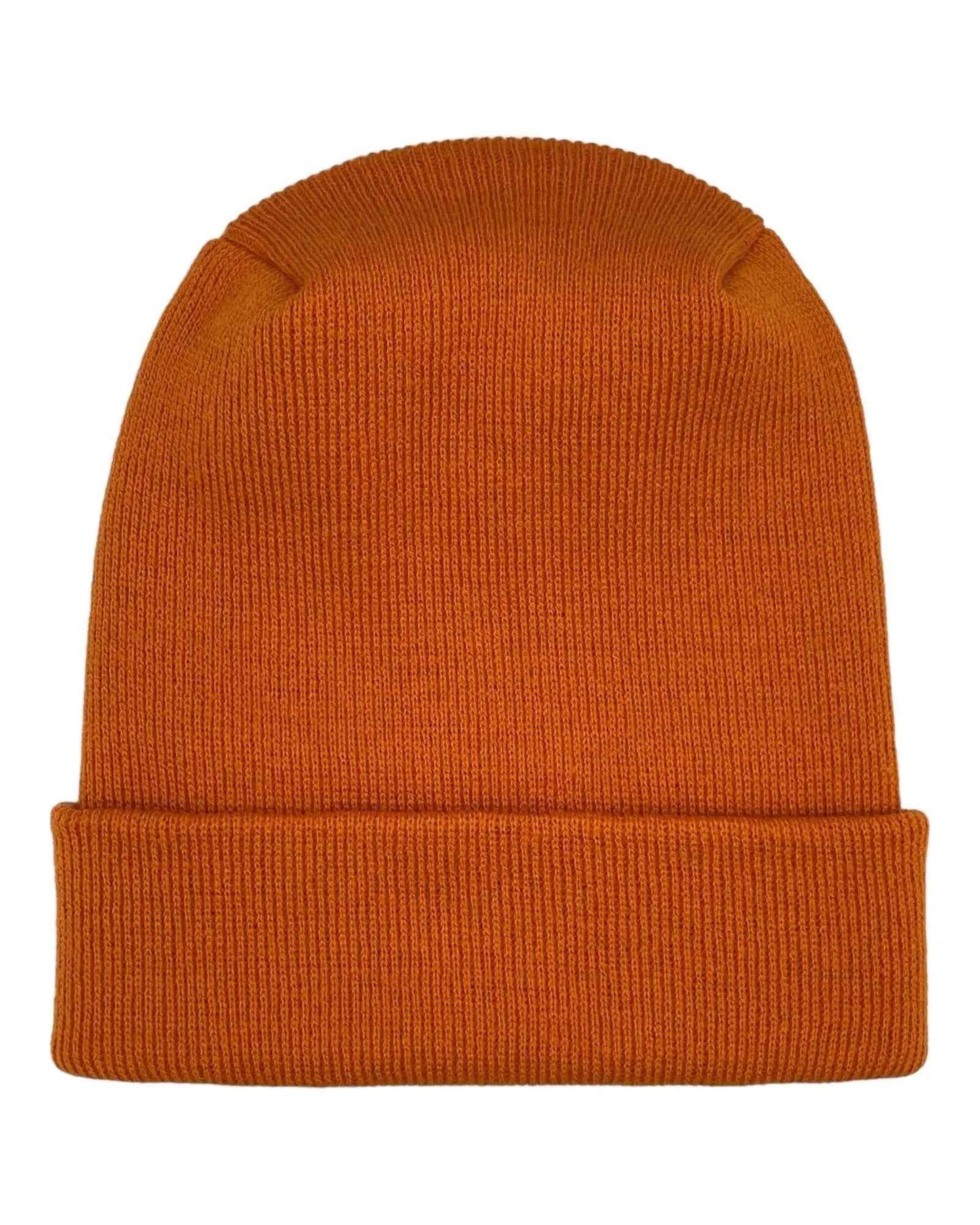 HAAKWEAR H-Stitch Cuffed Beanie - Designed and Made in USA (Patented Design) - Tiger Orange