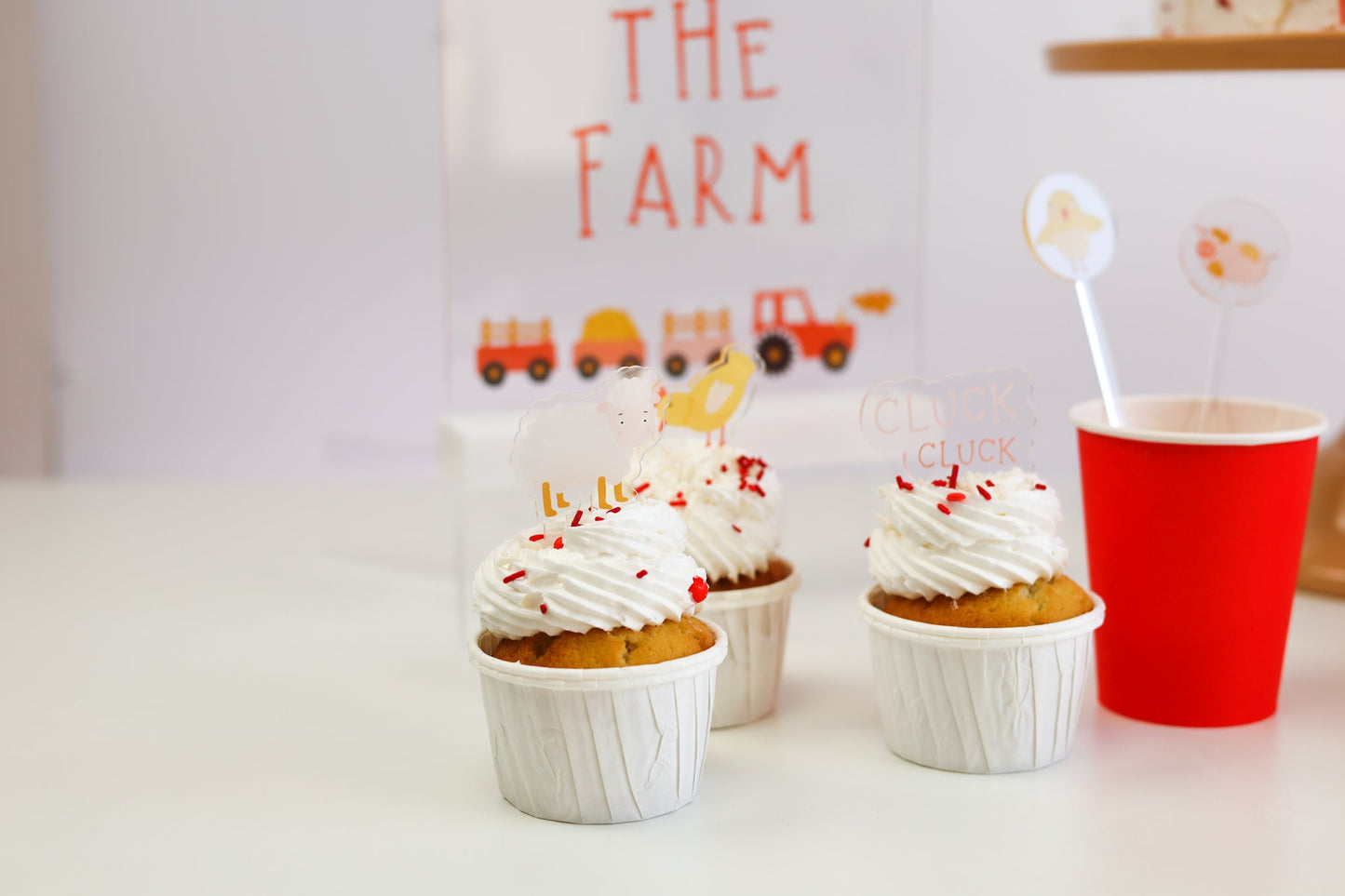 On the Farm Acrylic Mini Topper Set