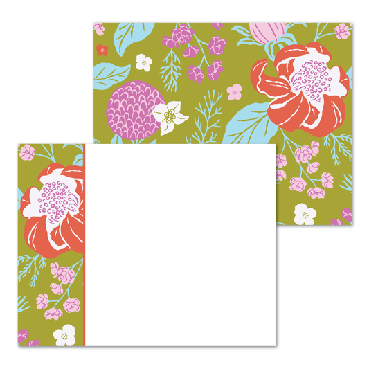 April Blooms Panel Note Cards A2
