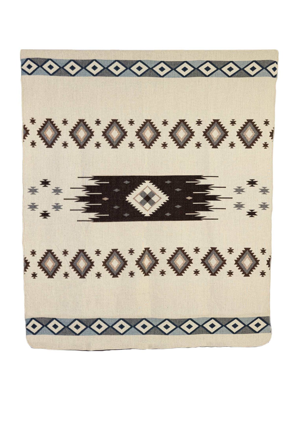Reversible Handwoven Alpaca Throw Blanket | Sunset Diamond | Yachana Collection