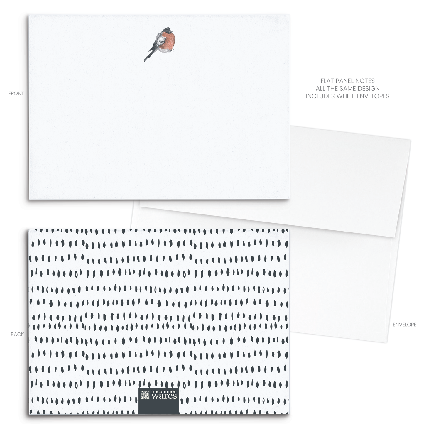 Bird Watercolor Panel Note Cards A2