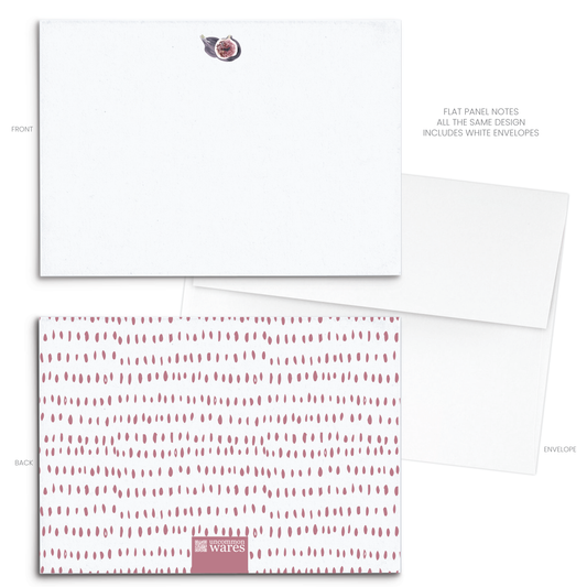 Figs Watercolor Panel Note Cards A2