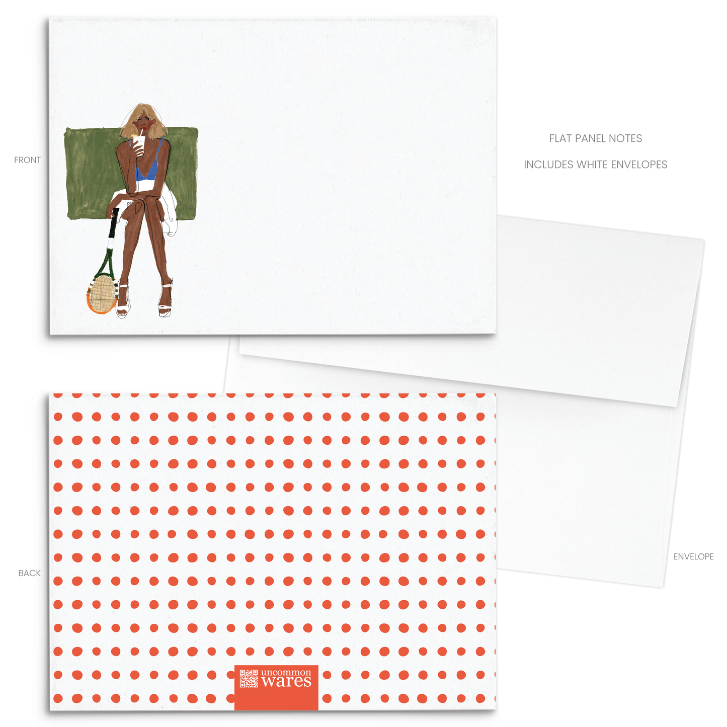 Tennis Break Panel Note Cards A2 - 2
