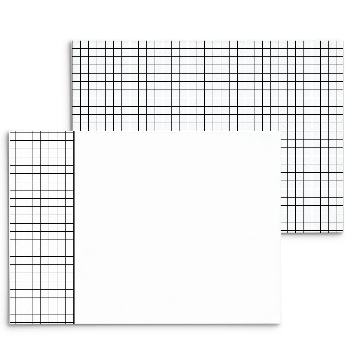 Mod Panel Note Cards A2 - "Dexter" - Black and White