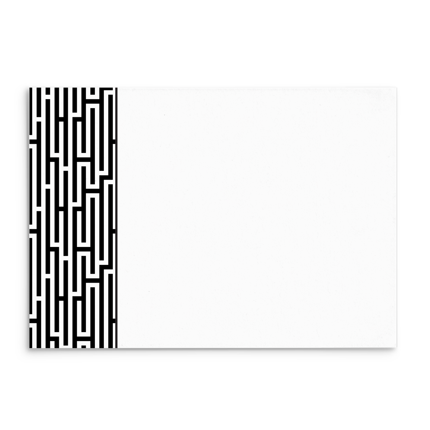 Mod Panel Note Cards A2 - "Norris" - Black and White