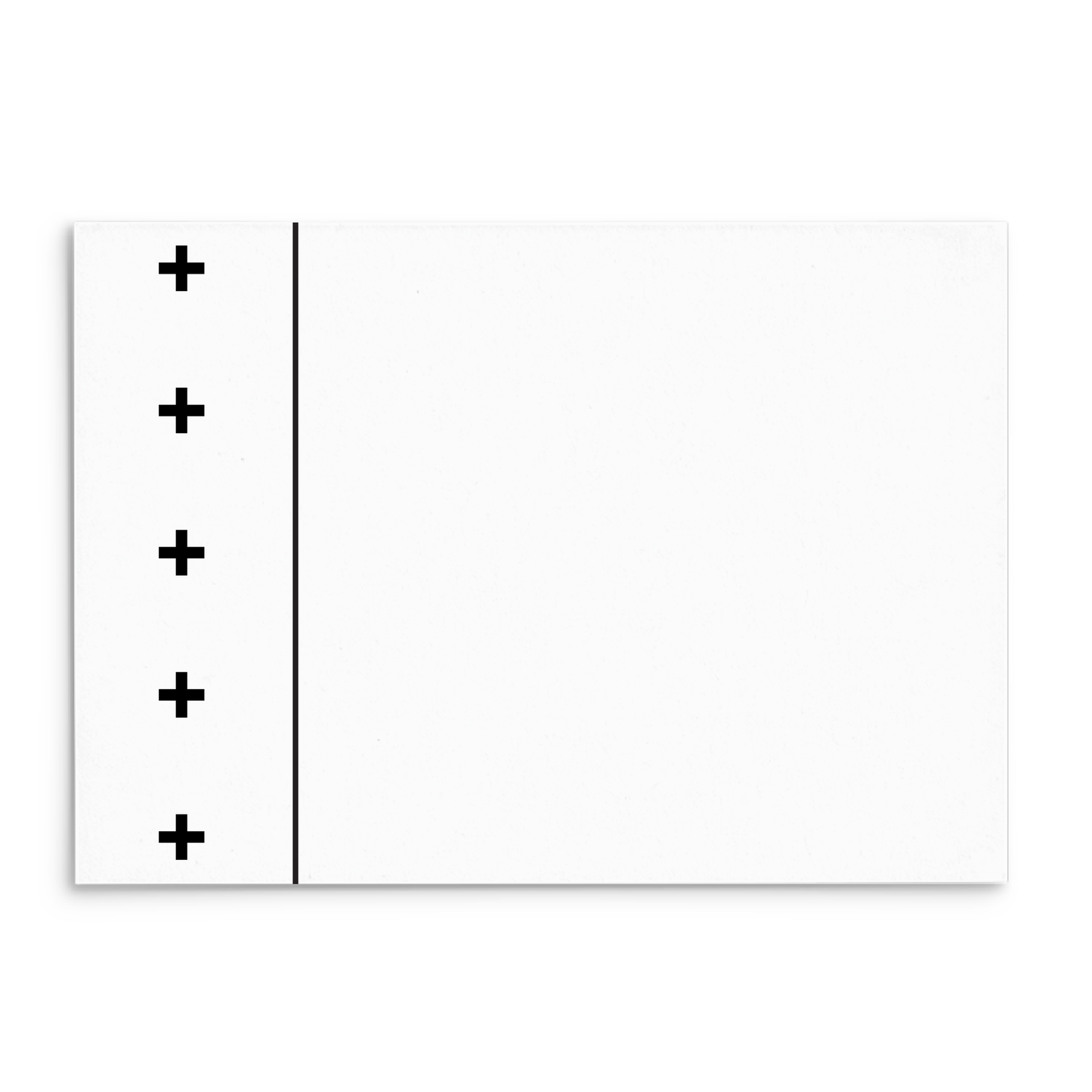 Mod Panel Note Cards A2 - "Oliver" - Black and White