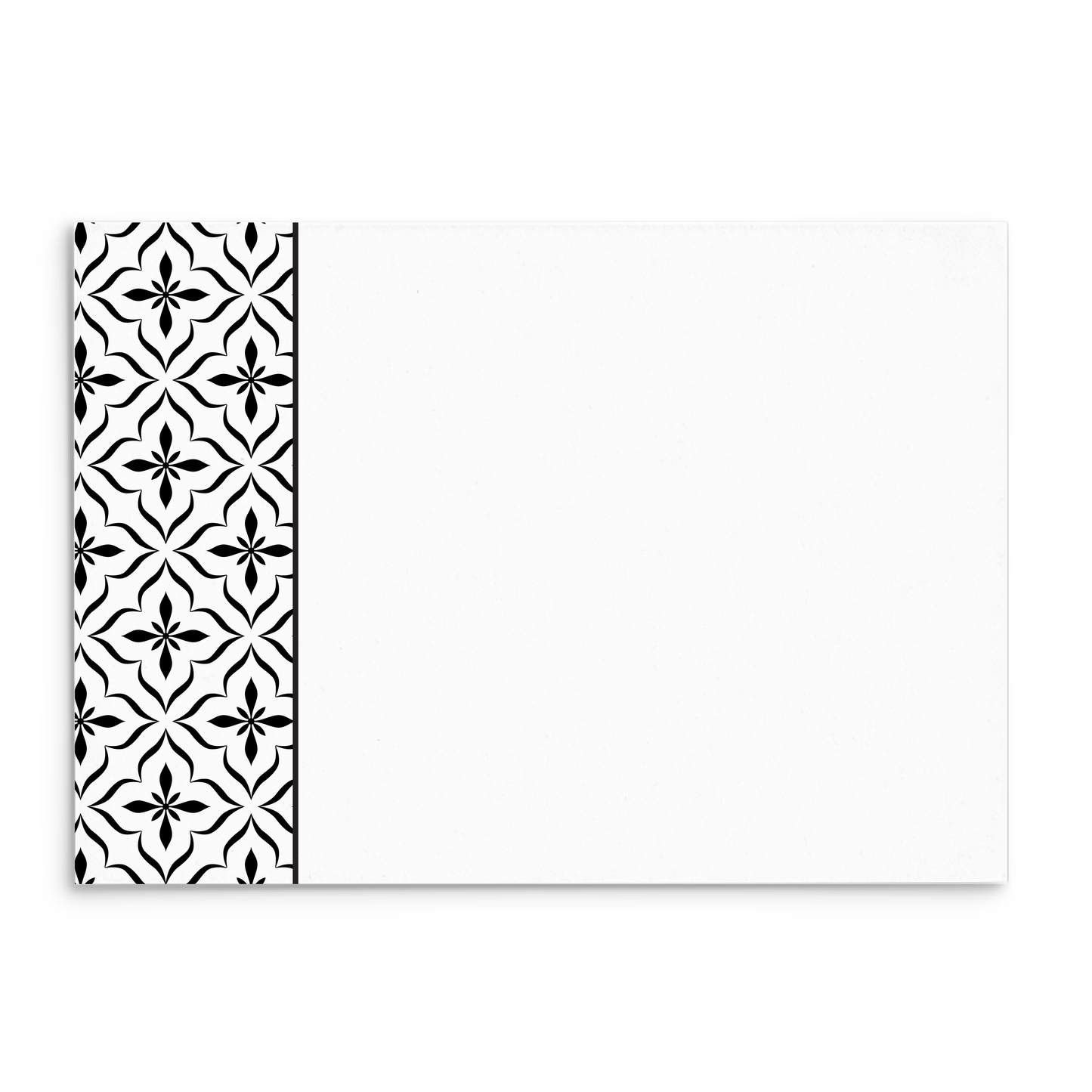 Mod Panel Note Cards A2 - "Parker" - Black and White