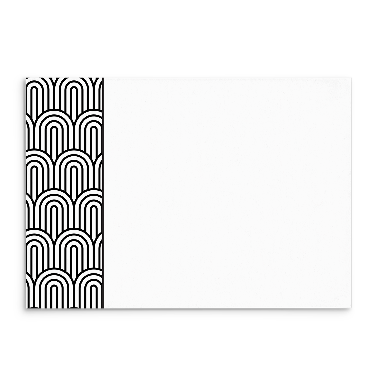 Mod Panel Note Cards A2 - "Sullivan" - Black and White